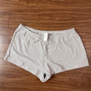 Wild Fable Gray Striped Women's Sleep Shorts